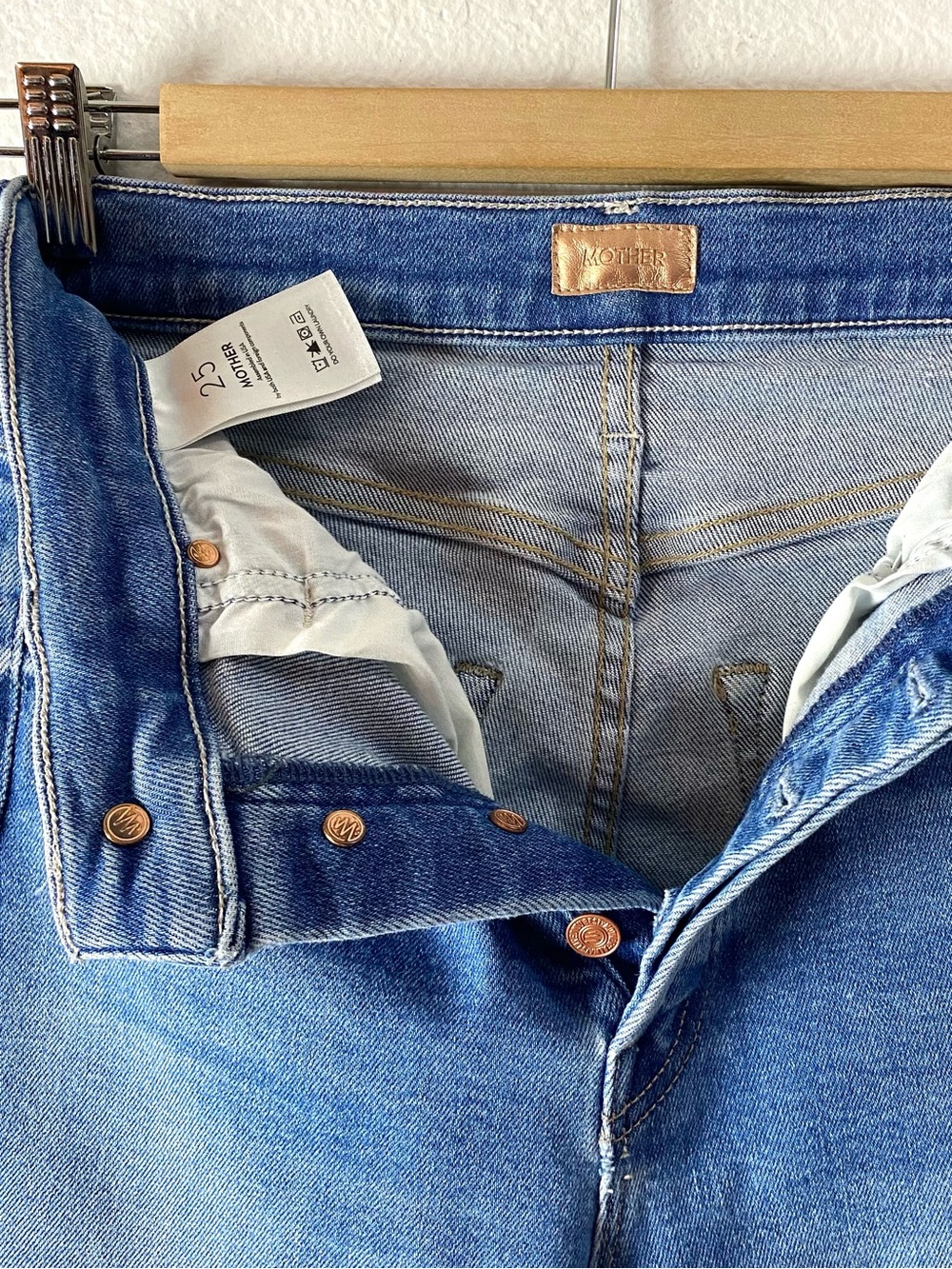 MOTHER  Tomcat Ankle Jeans Straight Leg Size 25 Piece by Piece - Picture 10 of 16